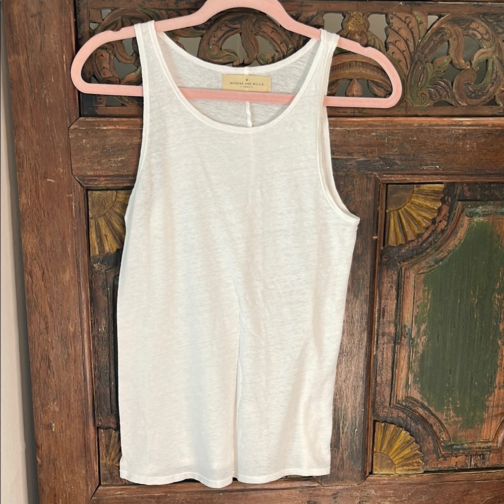 White Sleeveless Top